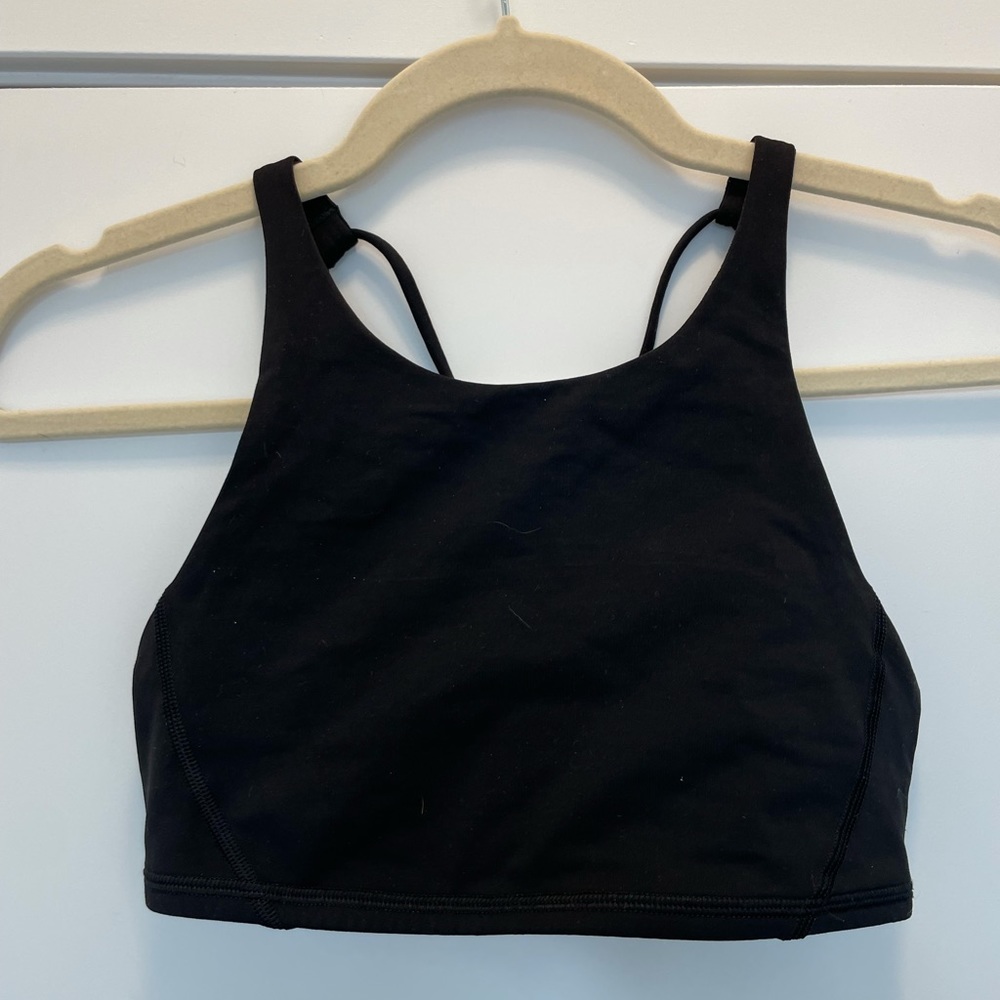 Lululemon Black High-Neck Sports Bra